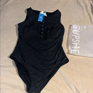 CUPSHE Black Women’s One Piece Swimsuit- brand new with tags- size large